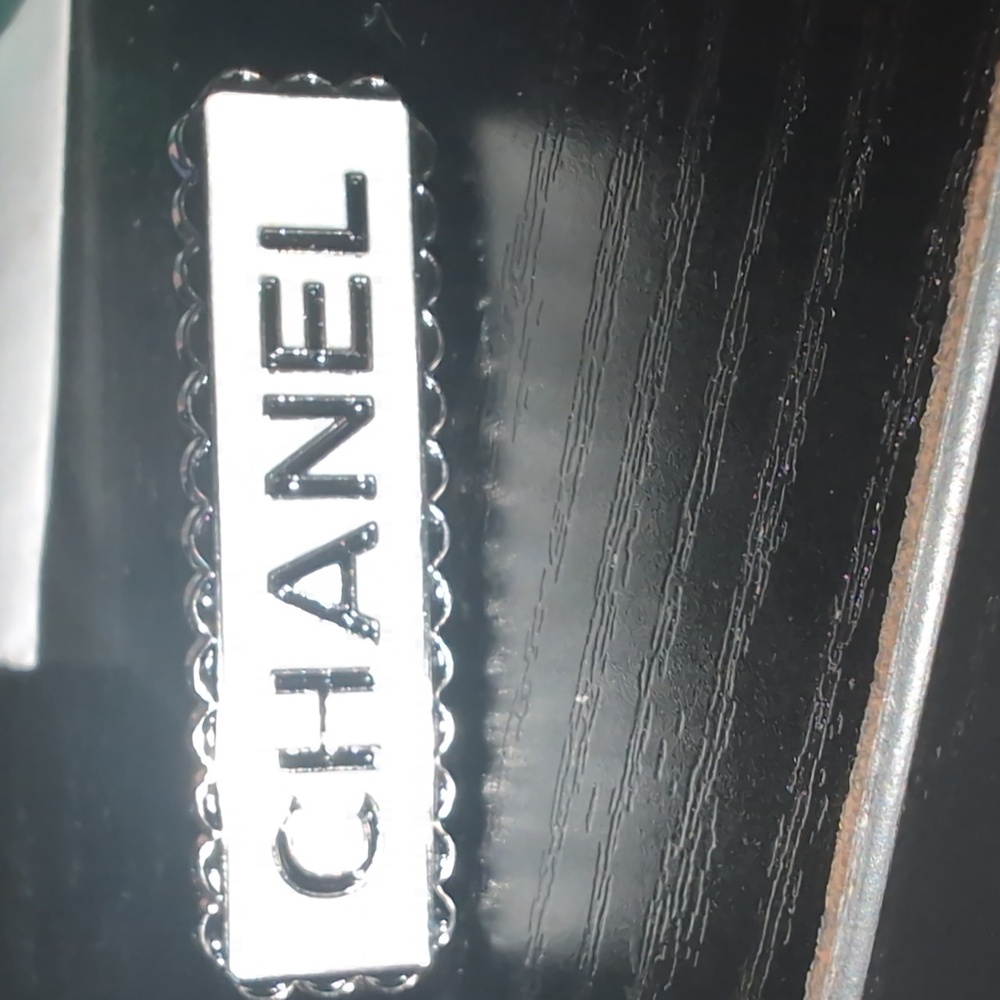 Beautiful Hair Accessory - Black And White with Silver Trim